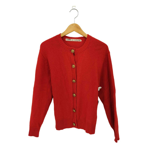 コムデギャルソン COMME des GARCONS 70s 初期タグ 金ボタンノーカラー ウールカーディガン レディース