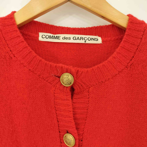 コムデギャルソン COMME des GARCONS 70s 初期タグ 金ボタンノーカラー ウールカーディガン レディース