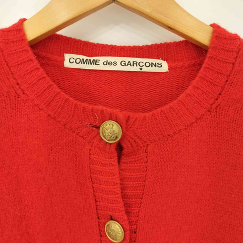 コムデギャルソン COMME des GARCONS 70s 初期タグ 金ボタンノーカラー ウールカーディガン レディース