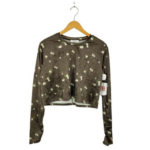 ミースロエ MIESROHE 短丈 ベロア トップス レディース ONE