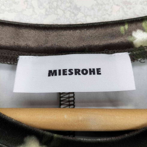 ミースロエ MIESROHE 短丈 ベロア トップス レディース ONE