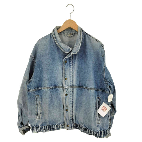 70-80s VENUSジップ スナップボタン付き ジップアップデニムジャケット メンズ