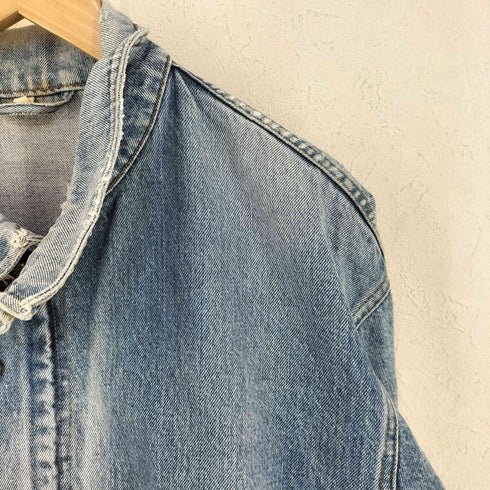 70-80s VENUSジップ スナップボタン付き ジップアップデニムジャケット メンズ