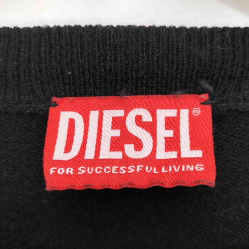ディーゼル DIESEL グレン期 K-Vromo Jumper with contrast piping ウールカシミヤ クルーネック ニット メンズ