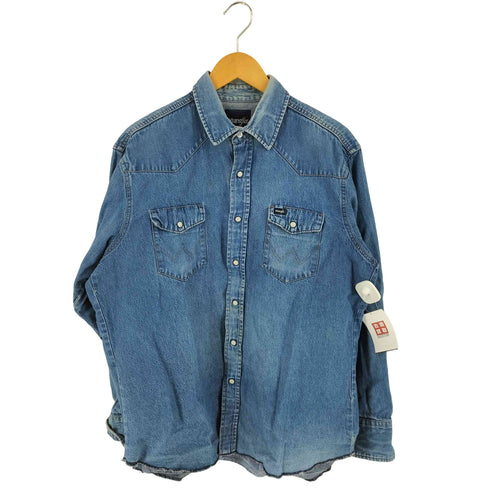 ラングラー Wrangler 90S デニムウエスタンシャツ メンズ
