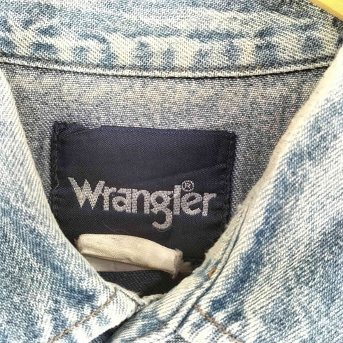 ラングラー Wrangler 90S デニムウエスタンシャツ メンズ