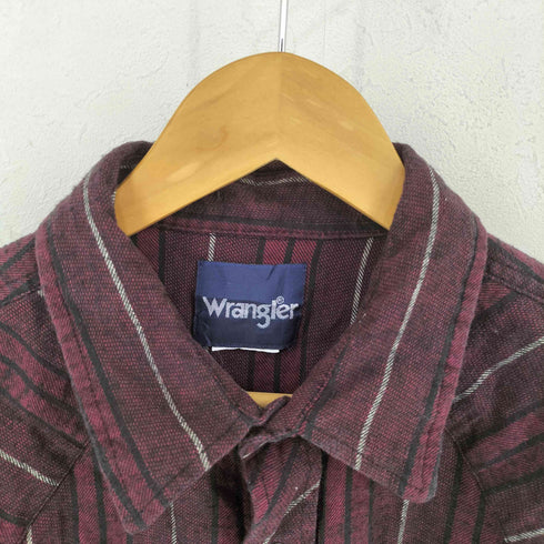 ラングラー Wrangler 90S ストライプウエスタンシャツ メンズ