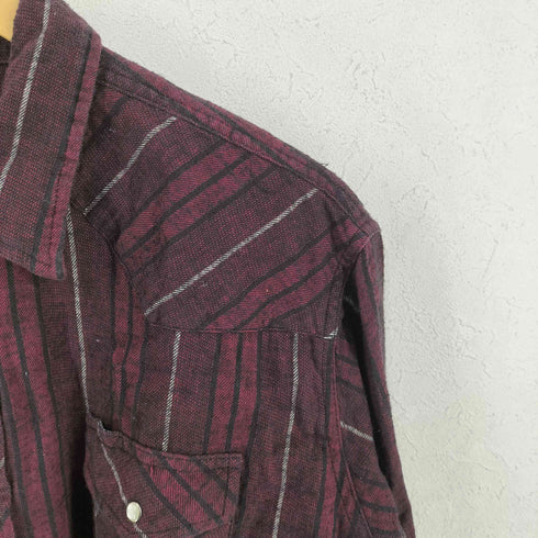 ラングラー Wrangler 90S ストライプウエスタンシャツ メンズ