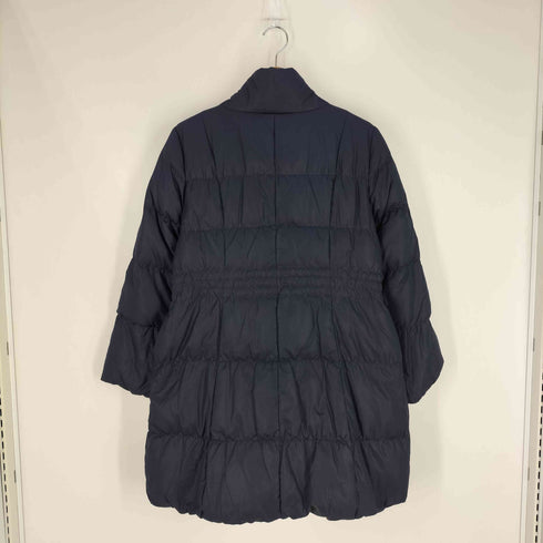 ミッシェルクラン MICHEL KLEIN リバーシブル ドローコード スタンドカラー ダウンコート レディース EUR:38