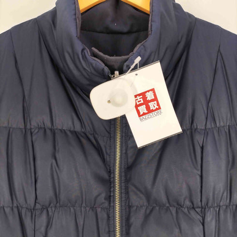 ミッシェルクラン MICHEL KLEIN リバーシブル ドローコード スタンドカラー ダウンコート レディース EUR:38