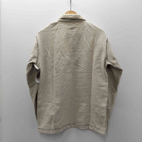 65 givelife リサイクル コットン ハーフジップ L/S ポロ カットソー ロンT メンズ JPN:L