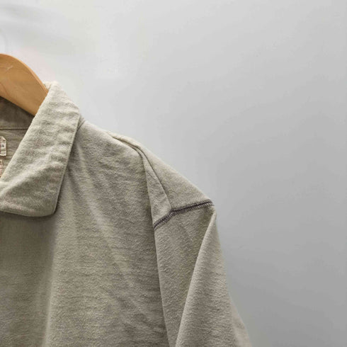 65 givelife リサイクル コットン ハーフジップ L/S ポロ カットソー ロンT メンズ JPN:L