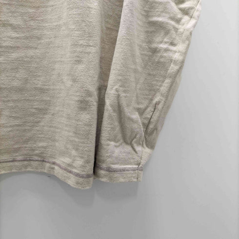 65 givelife リサイクル コットン ハーフジップ L/S ポロ カットソー ロンT メンズ JPN:L