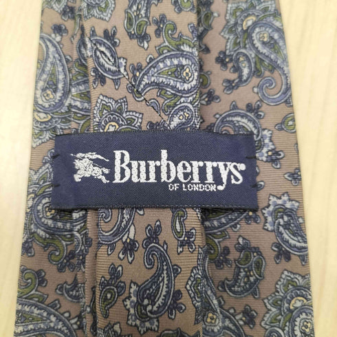 バーバリーズ BURBERRYS ペイズリー柄 総柄 シルク ネクタイ メンズ