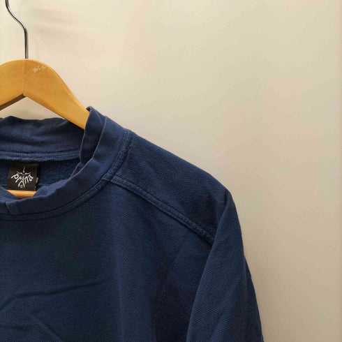 PRANA U.S.A 90S USA製 袖ロゴパッチ 刺繍 L/S 鹿の子 生地 モックネック カットソー ロンT メンズ import:L