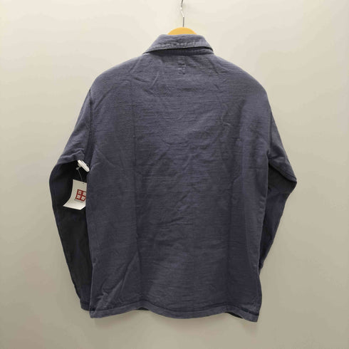 65 givelife リサイクル コットン ハーフジップ L/S ポロ カットソー ロンT メンズ JPN:L