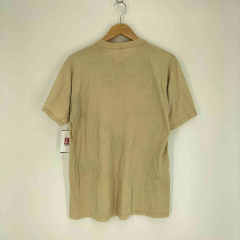 ジャージーズ JERZEES 80S USA製 DOX RUN INN 鹿 家 木 プリント ポリコットン S/S クルーネック Tシャツ メンズ import:L