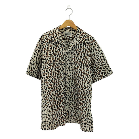 ワコマリア WACKO MARIA WORK SHIRT TYPE-2 レオパード柄 ワークシャツ メンズ M