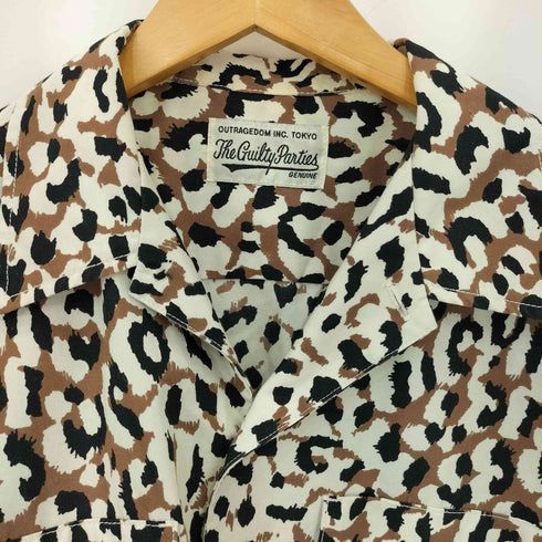 ワコマリア WACKO MARIA WORK SHIRT TYPE-2 レオパード柄 ワークシャツ メンズ M