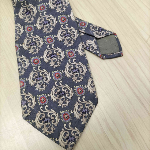 クリスチャンディオール Christian Dior MONSIEUR 花柄 総柄 シルク ネクタイ メンズ