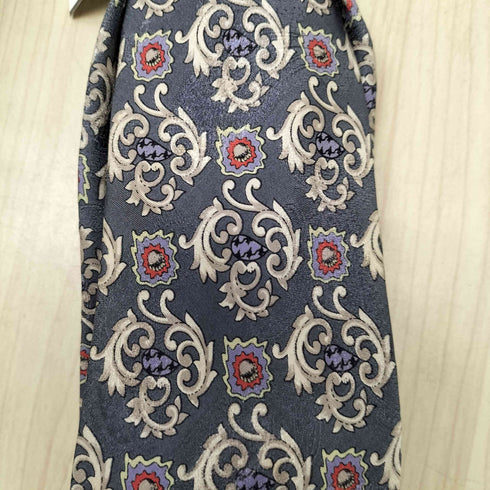 クリスチャンディオール Christian Dior MONSIEUR 花柄 総柄 シルク ネクタイ メンズ