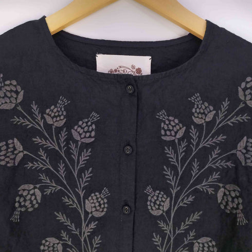 サマンサモスモス samansa Mos2 35th〈Slowlinen〉刺繍ワンピース レディース FREE