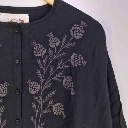 サマンサモスモス samansa Mos2 35th〈Slowlinen〉刺繍ワンピース レディース FREE