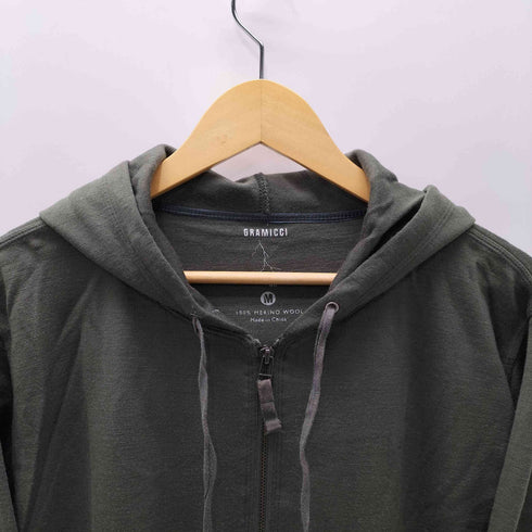 グラミチ GRAMICCI メリノウール ジップ スウェット フーディー パーカー メンズ import:M