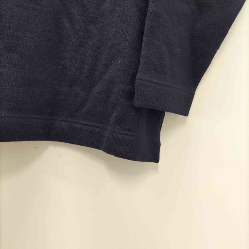 DEVOLD 00S 袖ロゴパッチ 刺繍 ローゲージ ウール ワイド ニット セーター メンズ import:S