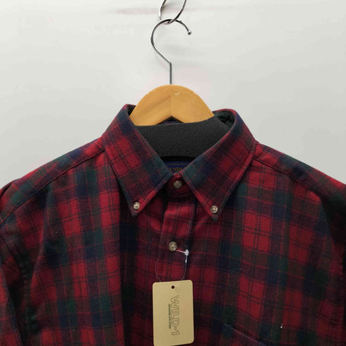 ペンドルトン PENDLETON USA製 WILD-1 別注 タータンチェック L/S PURE VIRGIN WOOL ウール ネルシャツ メンズ import:M