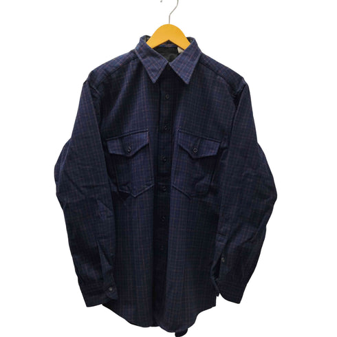 ペンドルトン PENDLETON USA製 チェック L/S PURE VIRGIN WOOL ウール ネルシャツ メンズ import:M