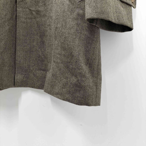 Stanley Blacker TRAVEL カシミヤ混 ヘリンボーン ウール ナイロン チェスター コート メンズ JPN:L