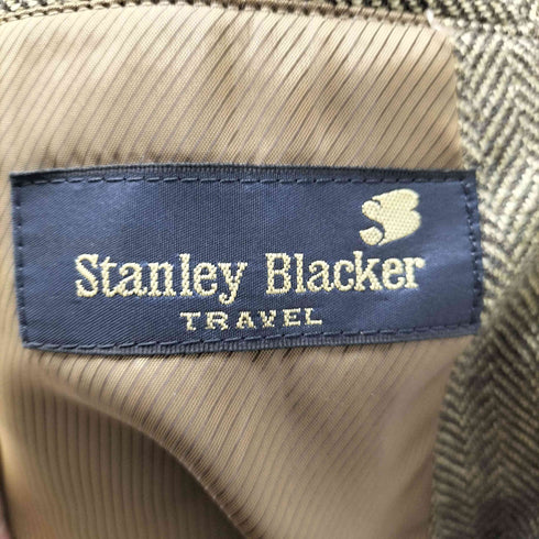Stanley Blacker TRAVEL カシミヤ混 ヘリンボーン ウール ナイロン チェスター コート メンズ JPN:L