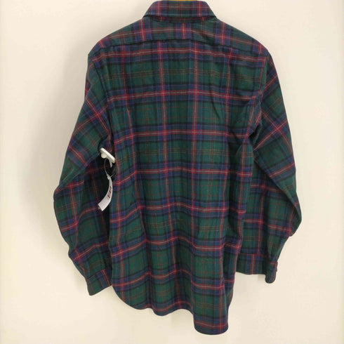 ペンドルトン PENDLETON LOBO 70S USA製 タータンチェック L/S PURE VIRGIN WOOL ウール ネルシャツ メンズ import:M