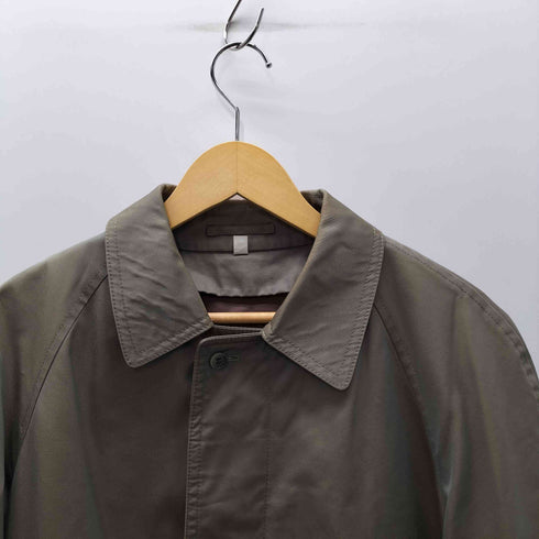 裏地千鳥格子柄ライナー ウエストベルト 玉蟲 バルマカーン ステンカラー コート メンズ JPN:M