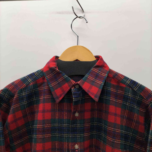 ペンドルトン PENDLETON 70S USA製 タータンチェック L/S PURE VIRGIN WOOL ウール ネルシャツ メンズ import:M
