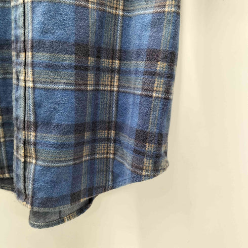 ナイジェルケーボン NIGEL CABOURN リバーシブル L/S ヘビー フランネルシャツ ネコ目ボタン メンズ