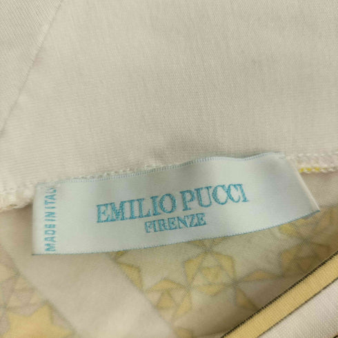 エミリオプッチ EMILIO PUCCI イタリア製 幾何学 ノースリーブカットソー レディース import:S