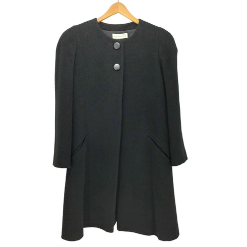 GRES paris アルパカ混 2B ノーカラージャケット レディース FR:40