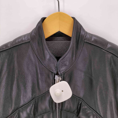アコースティック acoustic カウレザーシングルライダースジャケット メンズ import:S