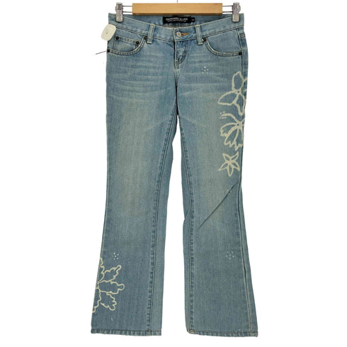 ジョルダーノ GIORDANO BLUES Y2K プリントデザイン デニムパンツ レディース 24