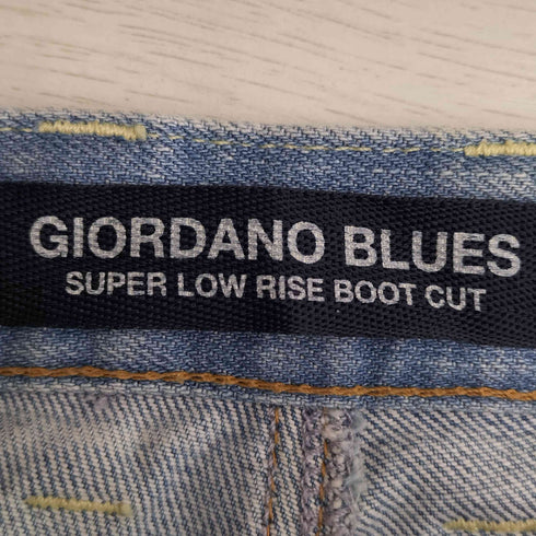ジョルダーノ GIORDANO BLUES Y2K プリントデザイン デニムパンツ レディース 24