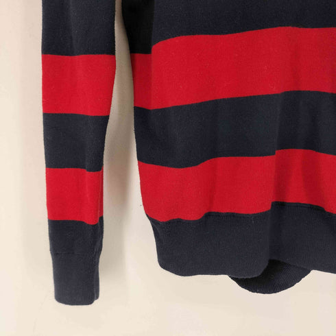 ポロラルフローレン POLO RALPH LAUREN ロゴ刺繍 ボーダー クルーネックセーター レディース import:L