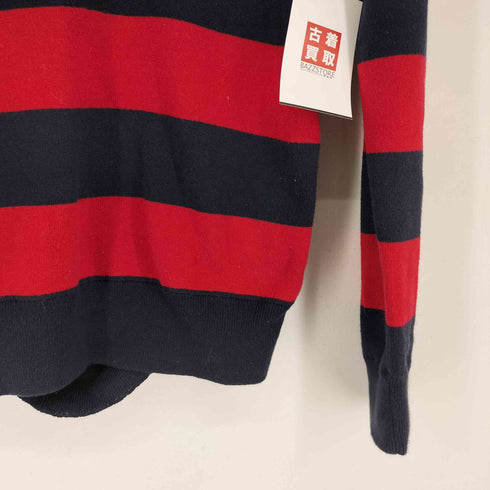 ポロラルフローレン POLO RALPH LAUREN ロゴ刺繍 ボーダー クルーネックセーター レディース import:L