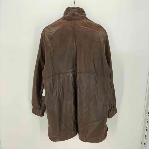 FOCARDI 90S lamb leather イタリア製 ライナー付 スタンドネック ジップアップ ラムレザー コート メンズ FREE