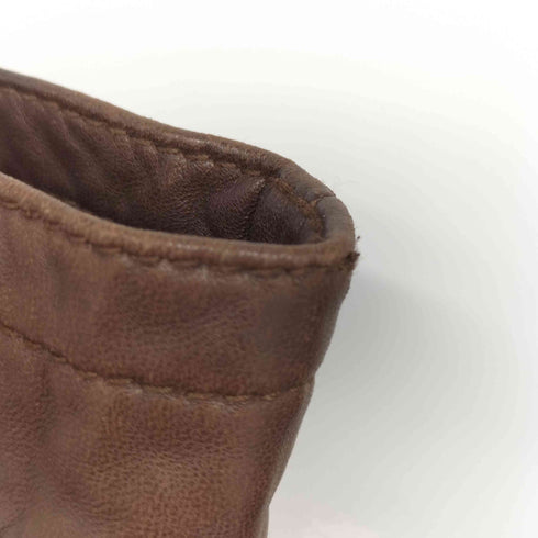 FOCARDI 90S lamb leather イタリア製 ライナー付 スタンドネック ジップアップ ラムレザー コート メンズ FREE