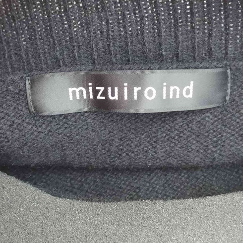 ミズイロインド mizuiro ind クルーネックワイドプルオーバー レディース