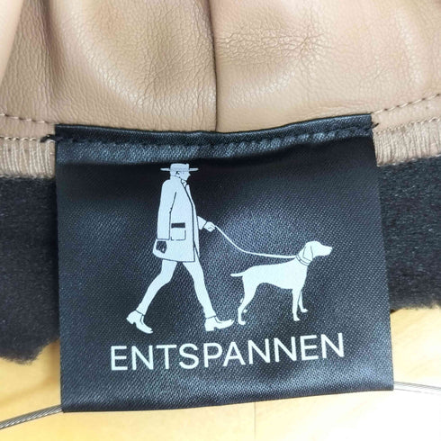 ENTSPANNEN フェイクレザー プルオーバーパーカー メンズ FREE