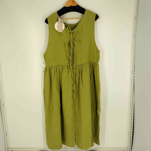 サマンサモスモス samansa Mos2 【Slow Linen】バックリボンジャンスカ レディース FREE