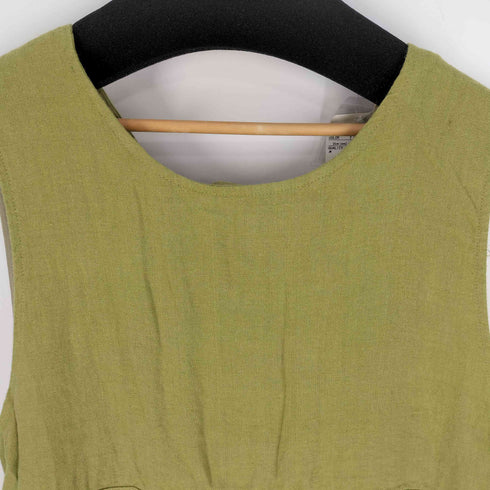 サマンサモスモス samansa Mos2 【Slow Linen】バックリボンジャンスカ レディース FREE